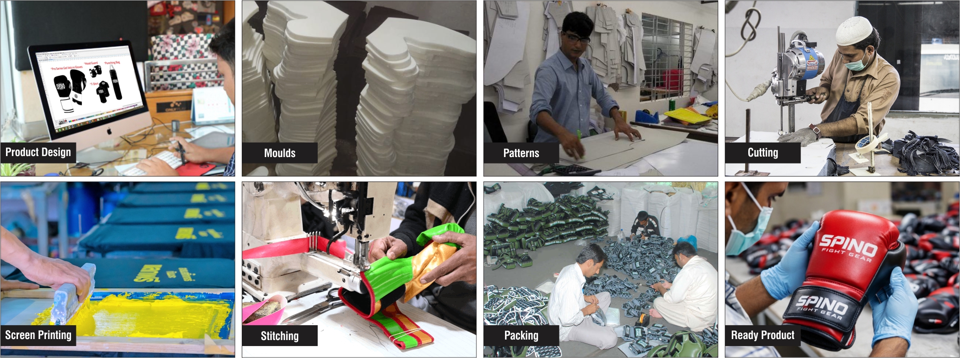 Spino Boxing Gloves Manufacturing